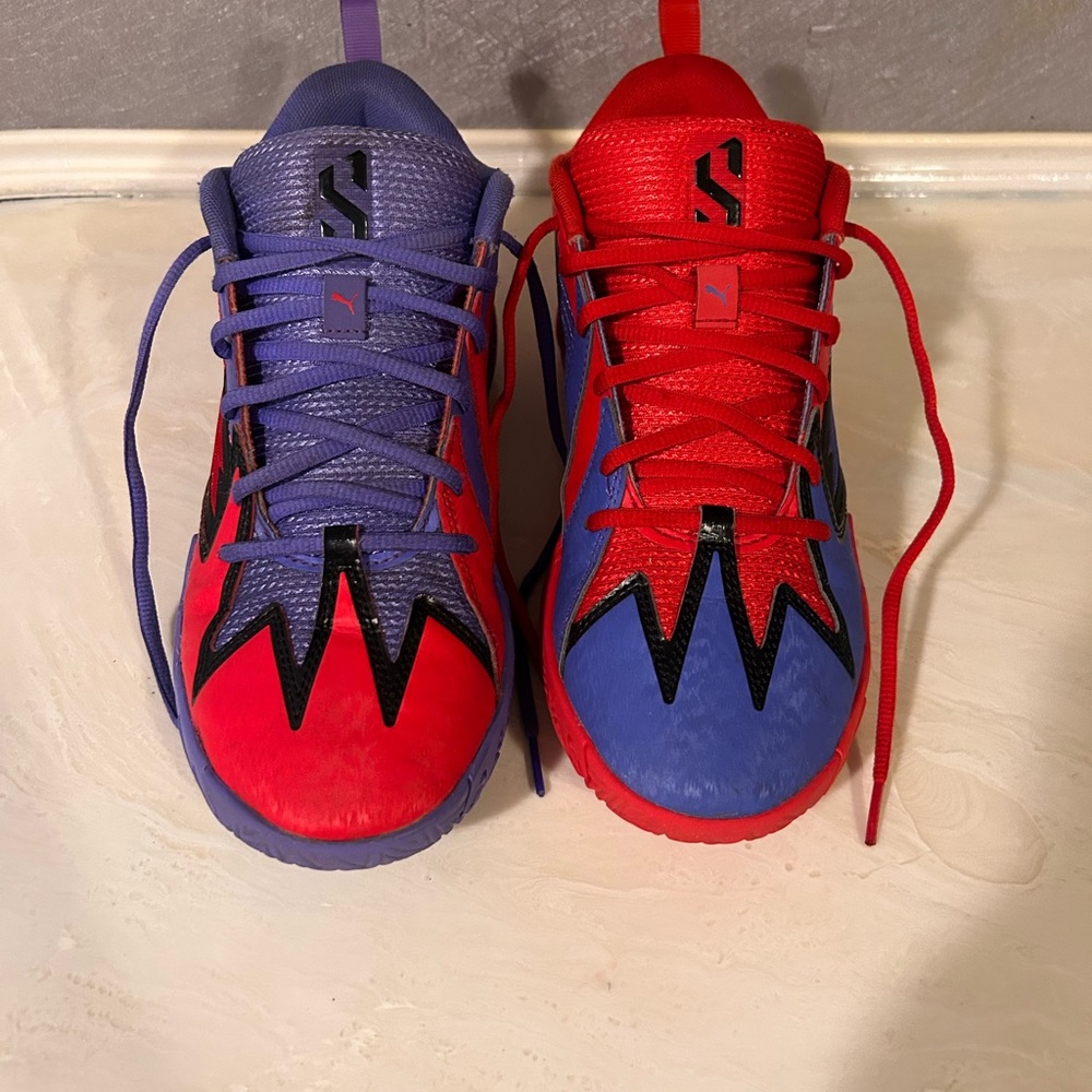 Puma Kids' Red and Purple Sneakers